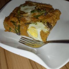 A picture of Oven baked moi moi.