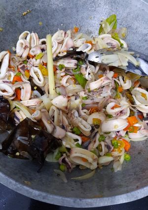 Foto resep Tumis cumi asin