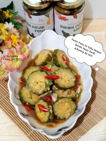 Cara Gampang Membuat Resep Tumis Paria Isi Tahu dengan Bumbu Dasar Putih &amp; Kuning By NCC yang Lezat Sekali Anti Ribet, Lezat Sekali