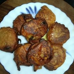 A picture of Ripe Banana Jaggery Pakoras.