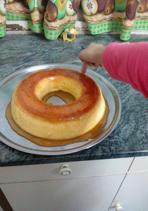 Una foto de Flan casero