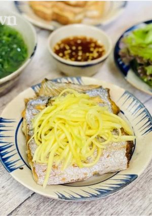 Hình của món Cá Hố Chiên Xoài Bằm.