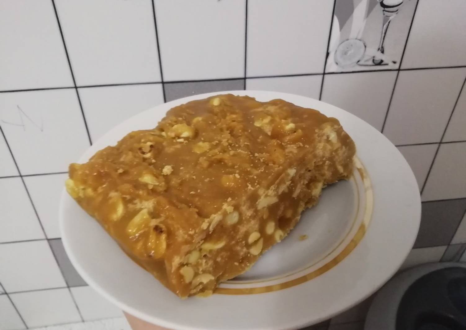 Щербет со сгущенкой и орехами