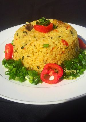 A picture of Jollof rice.