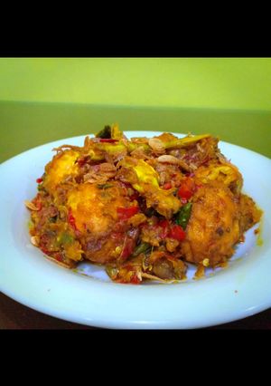 Foto resep Telur balado bumbu ulek