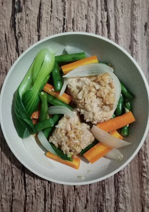 Foto resep 841) Ayam Kukus Sayur