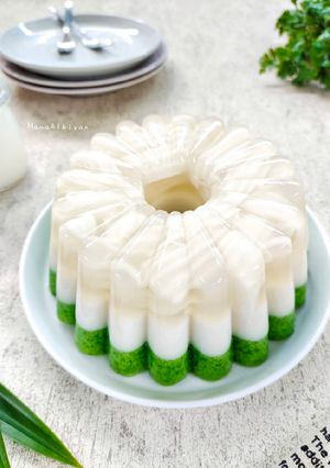 Foto resep 441. Puding Kelapa Lumut Pandan
