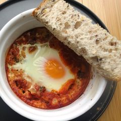 Shakshuka A picture of Shakshuka.