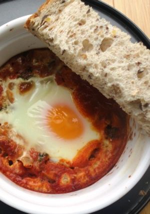A picture of Shakshuka.