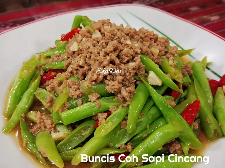 Cara Mudah Membuat Resep  Buncis Cah Sapi Cincang yang Enak Banget, Menggugah Selera