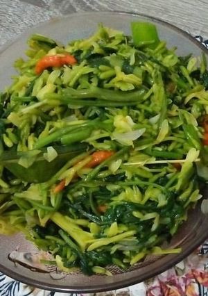 Foto resep Tumis Bunga Pepaya Kangkung