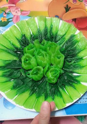 Hình của món Cải chít luộc.