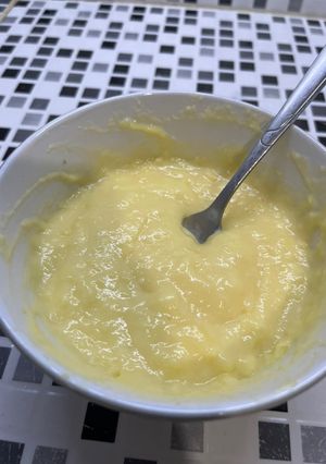 Una foto de Crema pastelera fácil en microondas