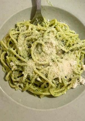 Foto de Massa com Pesto e Parmesão