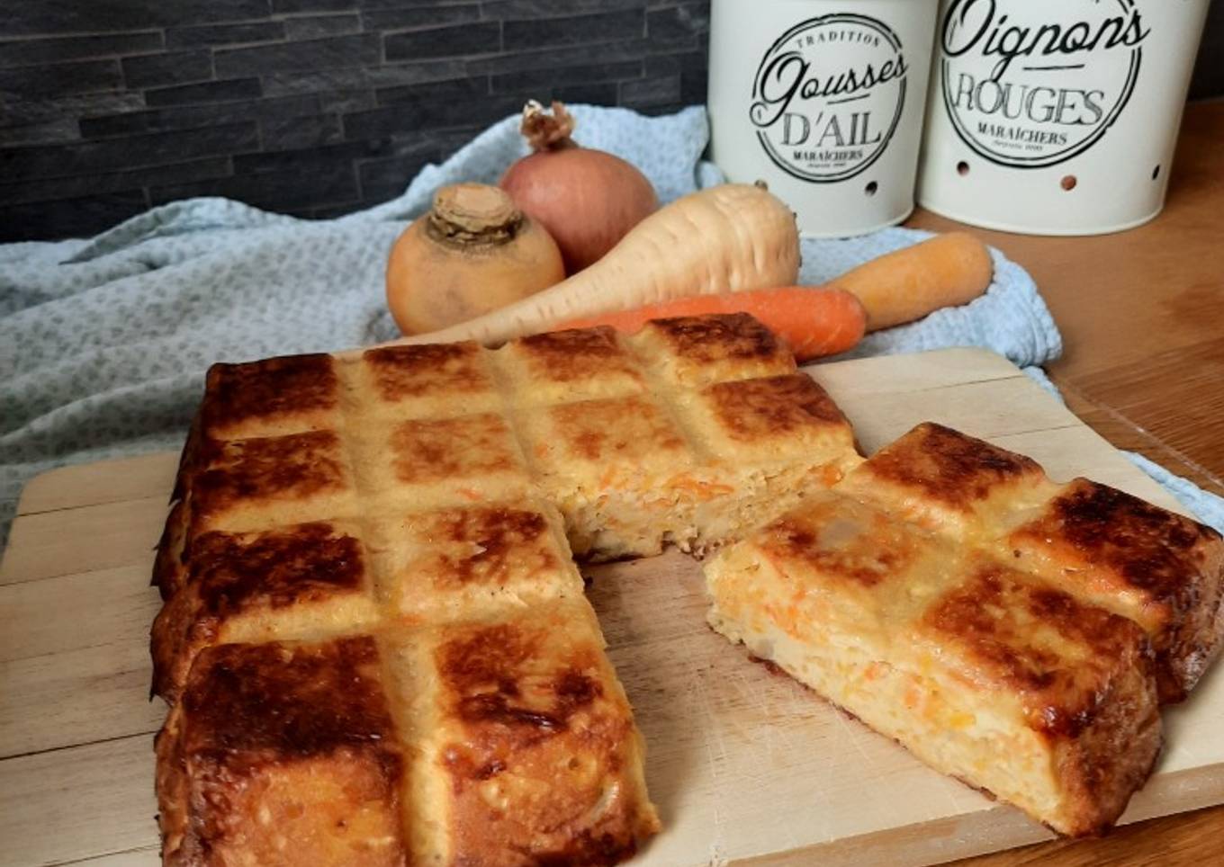 Clafoutis salé aux légumes d'hiver