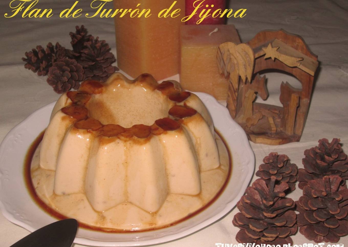 Flan de Turrón de Jijona