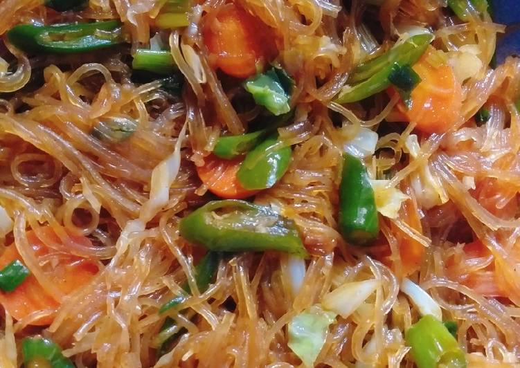 Sohun goreng cabe ijo Sohun goreng cabe ijo