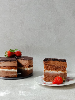 Foto resep Double Chocolate Cheesecake (Gelatin Free)
