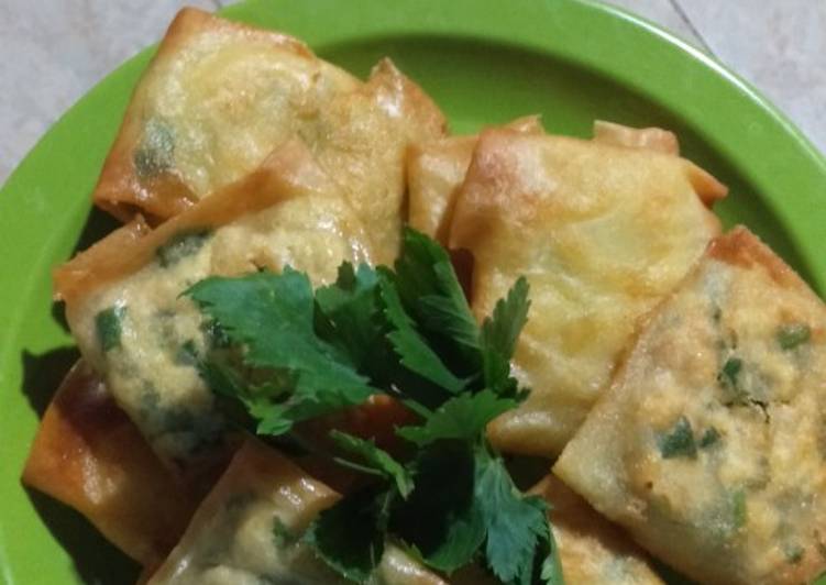 Lumpia isi tahu ala rumahan