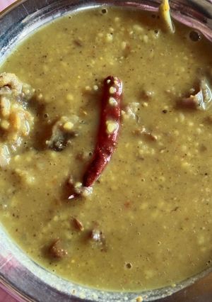 মাছের মুড়ো দিয়ে মাষকলাই(macher muro diye mashkolai recipe in Bengali) রেসিপির প্রধান ছবি