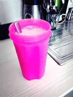 A picture of Fitness protein smoothie.