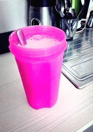 A picture of Fitness protein smoothie.