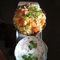 A picture of Coriander pulav.