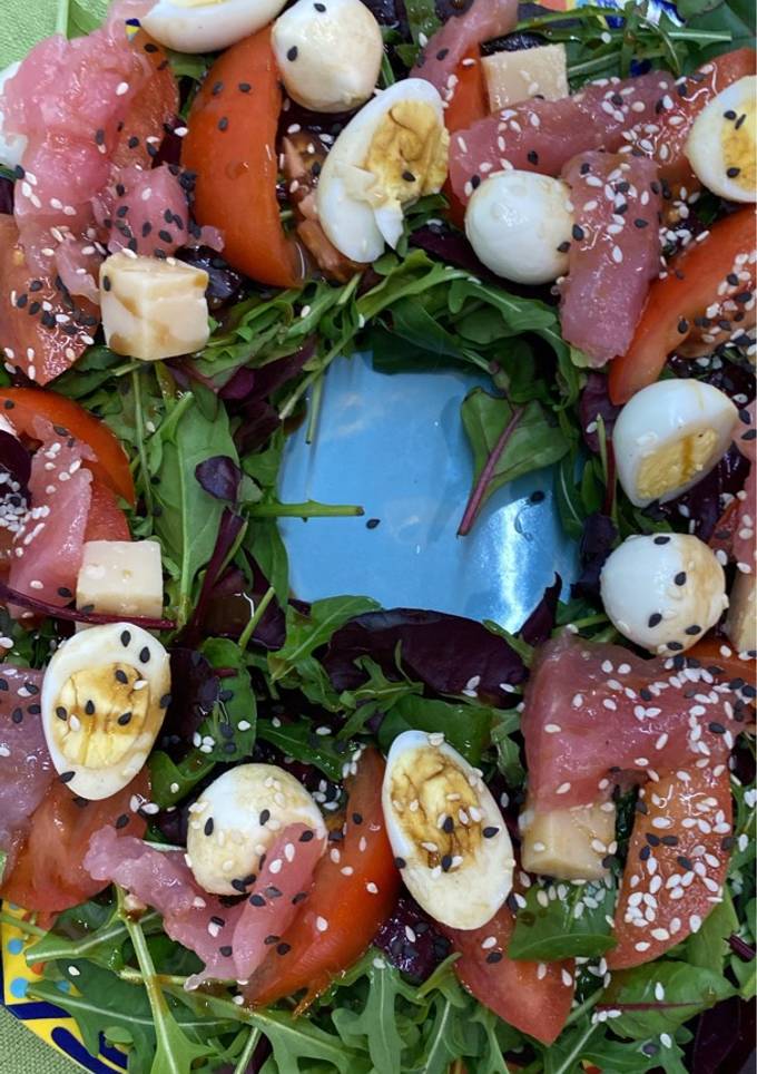 Святковий салат 🥗 «Віночок» з тунцем 👌🧑🍳