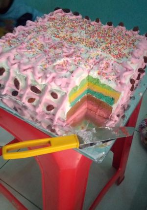 Foto resep Cake ultah kukus homemade (6)