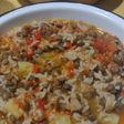 Guisito de arroz con lentejas