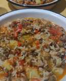 Guisito de arroz con lentejas