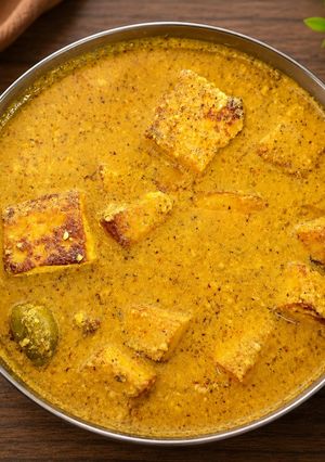 A picture of Paneer Bhapa Bengali style.