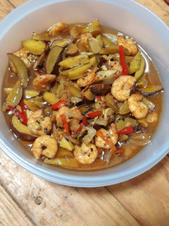 Foto resep Udang Jengkol lada hitam