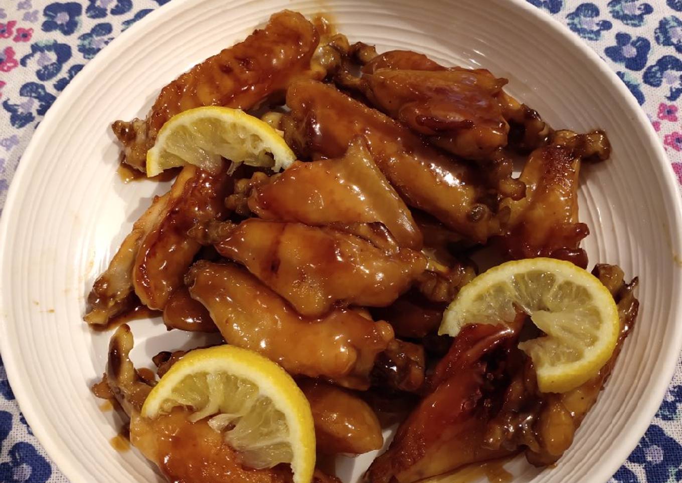 Lemon and Honey Chicken Wings