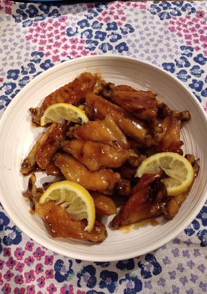 A picture of Lemon and Honey Chicken Wings.