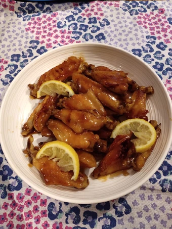Easy Way Make Recipe Lemon and Honey Chicken Wings that is Really Delicious, Delicious}
