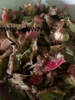 Foto resep Sambal teri bunga kecombrang