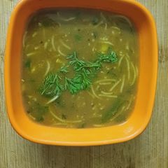 Horse gram soup/kulith soup A picture of Horse gram soup/kulith soup.