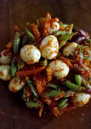 Foto resep Oseng telur puyuh pedas