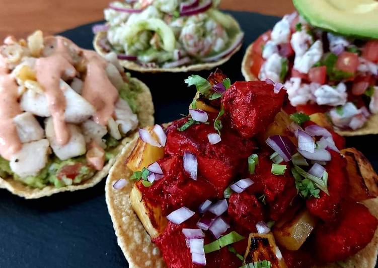 Tostadas de mariscos