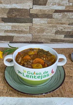 Una foto de Guiso de lentejas