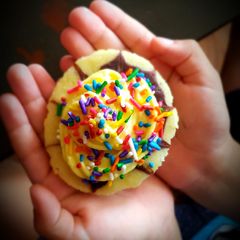 A picture of Marble cupcake💝.