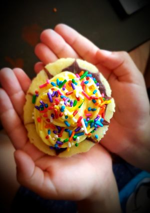 A picture of Marble cupcake💝.