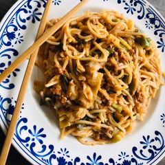 A picture of Spaghetti and Meat Sauce.
