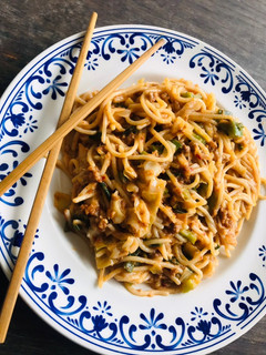 A picture of Spaghetti and Meat Sauce.