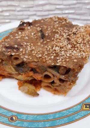 Φωτογραφία της συνταγής Παστίτσιο με πένες και λαχανικά (νηστίσιμο)