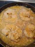 Merluza con salsa de boletus frescos