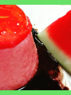 Una foto de Flan de sandia