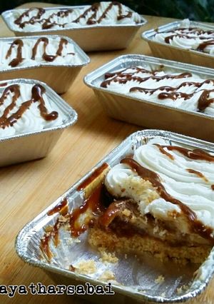 Foto resep Banana Cream Pie With Butterscotch Sauce