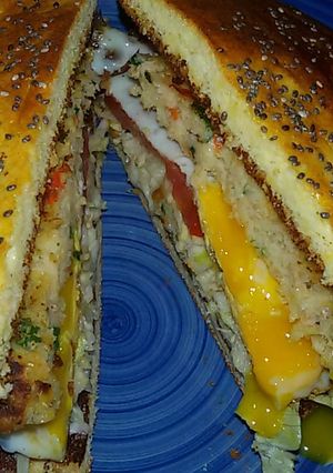 Una foto de Pan Nube, sin harina HAMBURGUESA🍔